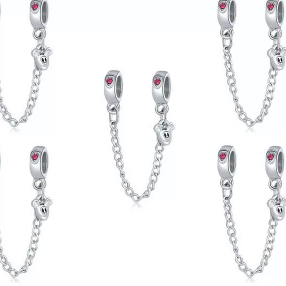 New Disney 925-Charm Bead Fit Necklace Bracelet - Picture 2 of 2